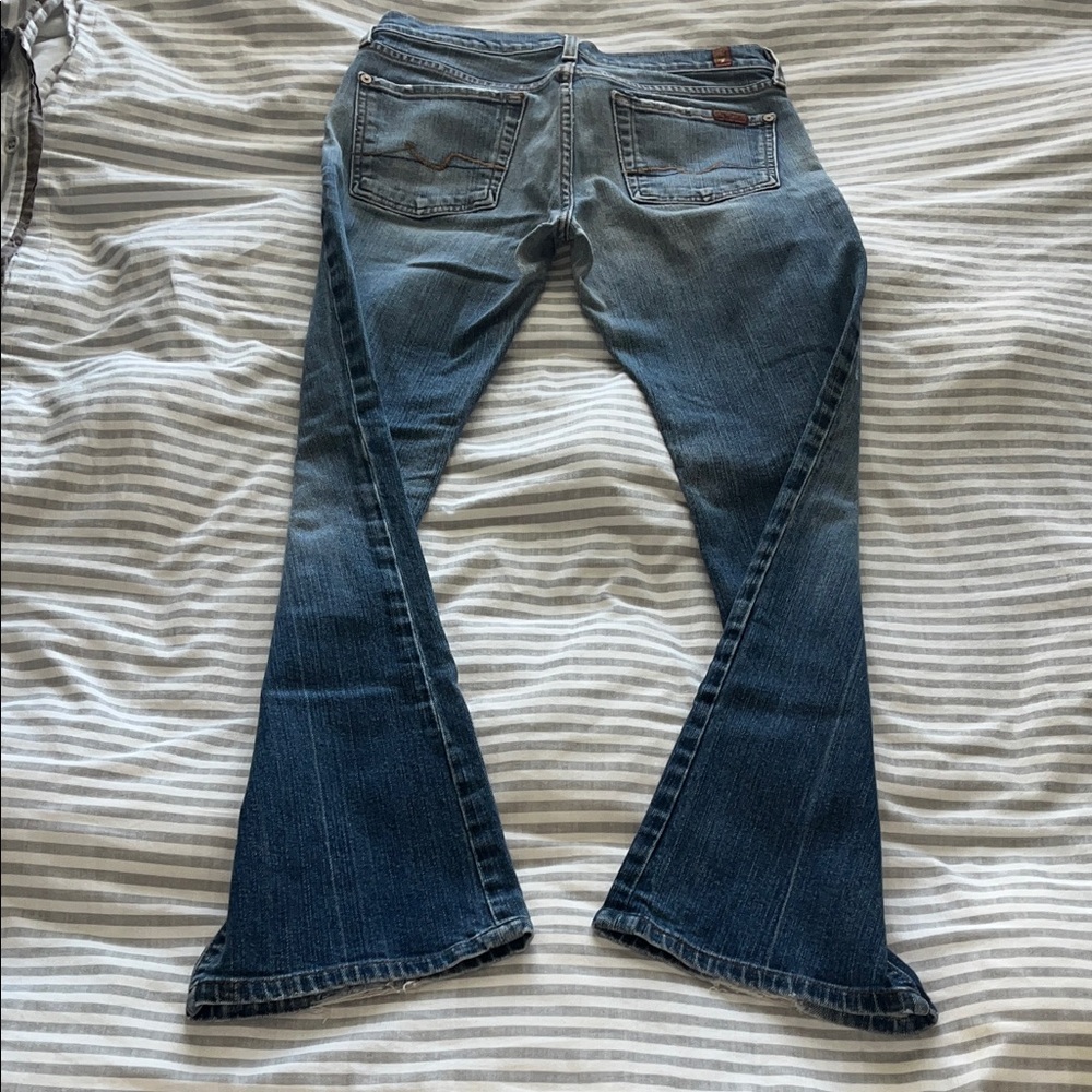 7 for All Mankind - Women's Boot Cut Jeans - Dark Blue - Picture 6 of 6